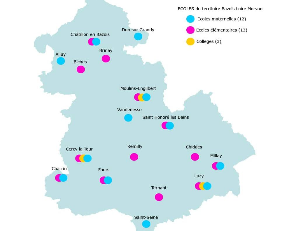 Carte territoire Ecoles